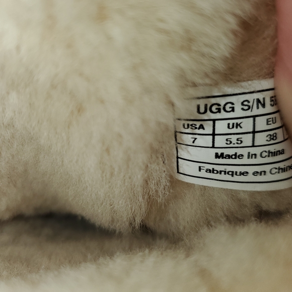 UGG 5815 Chestnut Leather Sheepskin Boots Women's Size 7 - Picture 10 of 12